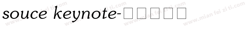 souce keynote字体转换